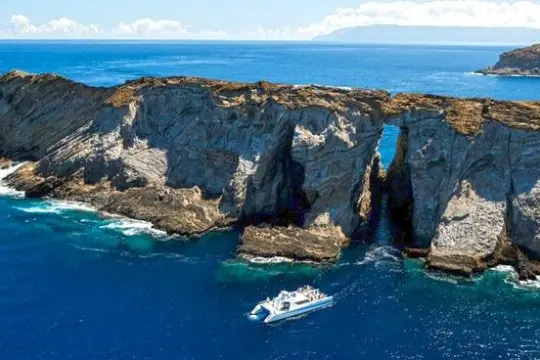 Boat approaching Niihau coast