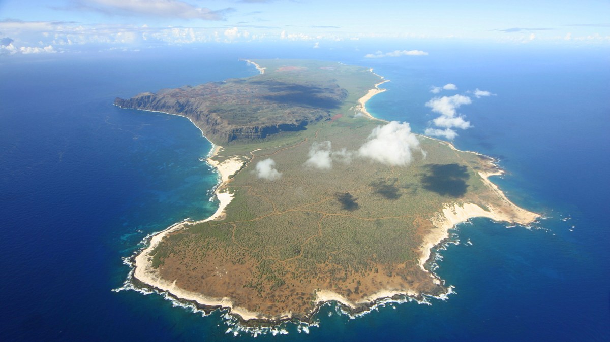 Aerial view of Niihau Island