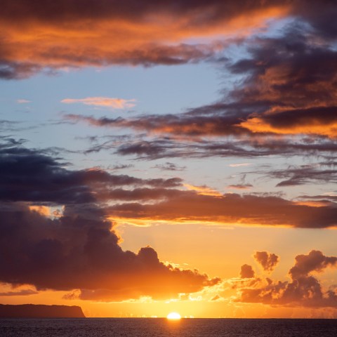 clouds in the sky at sunset