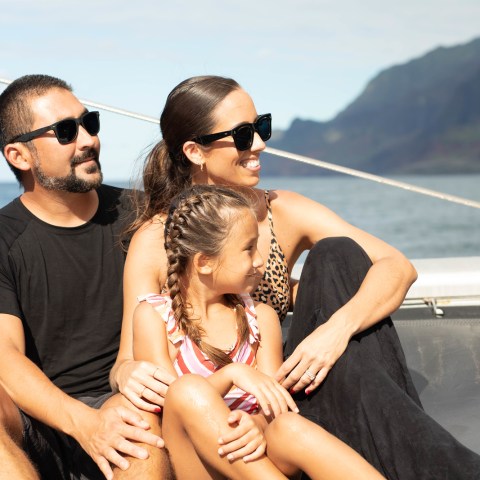 a man sitting on a boat